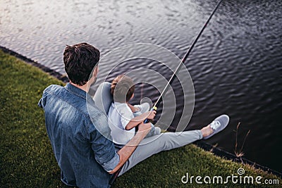 Dad with son Stock Photo