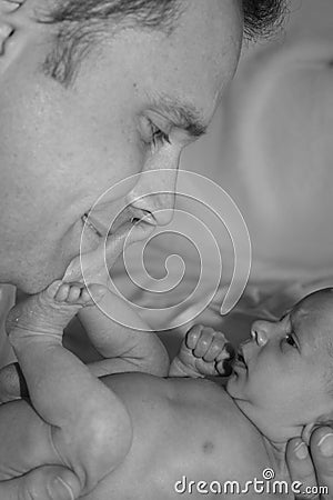 Daddy time Stock Photo