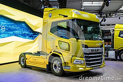 DAF XD truckat the Hannover IAA Transportation Motor Show. Germany - September 20, 2022 Editorial Stock Photo