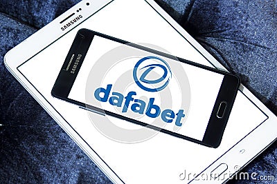 Dafabet online gambling company logo Editorial Stock Photo