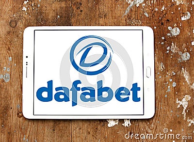 Dafabet online gambling company logo Editorial Stock Photo