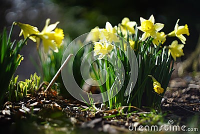 dafodill in bloom, spring is here Stock Photo