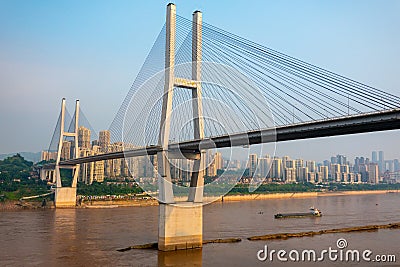 The Dafosi Yangtze Bridge, Chongqing, China Stock Photo