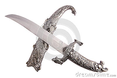 Dagger with sheath Stock Photo