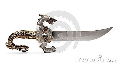 Dagger on white Stock Photo