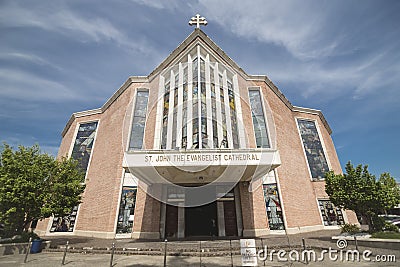 Dagupan, Pangasinan, Philippines - The Metropolitan Cathedral of St. John the Evangelist - Archdiocese of Lingayen- Editorial Stock Photo