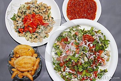 Dahi bhalla traditional food Stock Photo