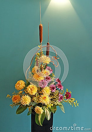 Dahlia Arrangement Stock Photo