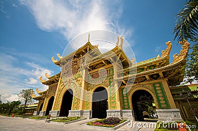 Dai Nam Temples and Safari Park in Vietnam Stock Photo