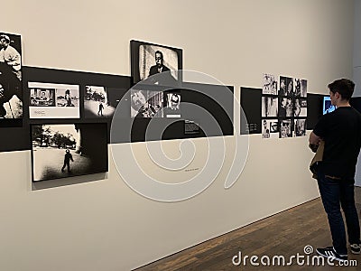 Daido Moriyama exhibition A Retrospective at the Photography Gallery in Soho, London Editorial Stock Photo