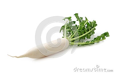 Daikon radishes Stock Photo