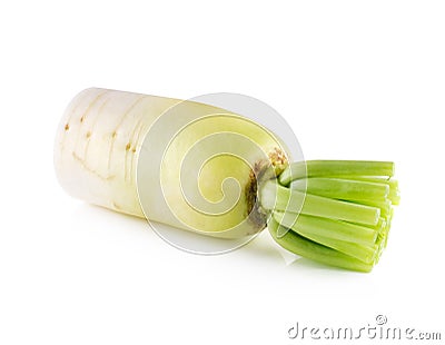 Daikon radishes Stock Photo