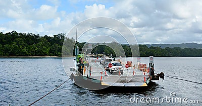 Daintree River Ferry Queensland Australia Editorial Stock Photo