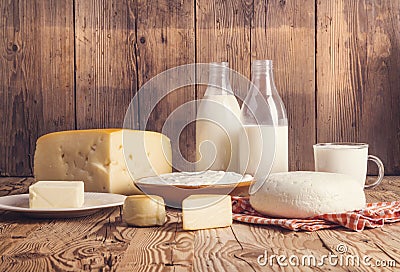 Dairy products Stock Photo