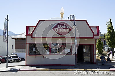 Dairy Queen Restaurant Editorial Stock Photo