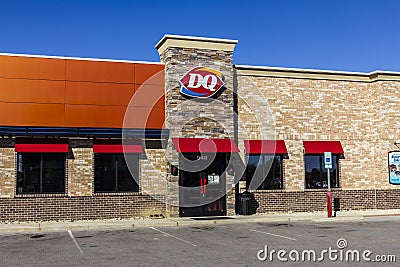 Indianapolis - Circa September 2017: Dairy Queen Retail Fast Food Location. DQ is a Subsidiary of Berkshire Hathaway VII Editorial Stock Photo