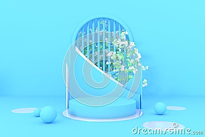 Dais,display,background,temp,late,design,empty,illustration,abstract,racked,blank,modern,platform,three-dimensional,scene,geometri Stock Photo