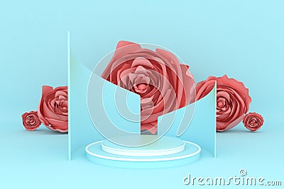 Dais,display,background,temp,late,design,empty,illustration,abstract,racked,blank,modern,platform,three-dimensional,scene,geometri Stock Photo
