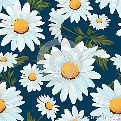 Daisy Harmony Floral Art Magic Stock Photo