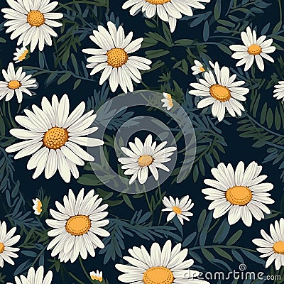 Daisy Harmony Floral Art Magic Stock Photo