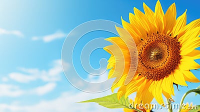 daisy summer yellow background Cartoon Illustration