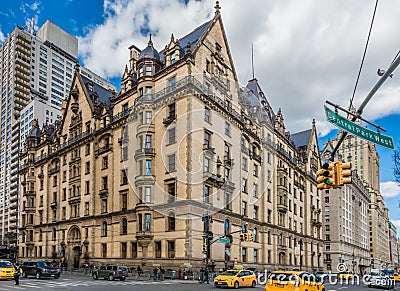 The Dakota Building Manhattan Landmarks New York City USA Editorial Stock Photo