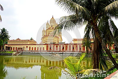 DAKSHINESWAR MAA KALI TEMPLE IN CORNER VIEW Stock Photo