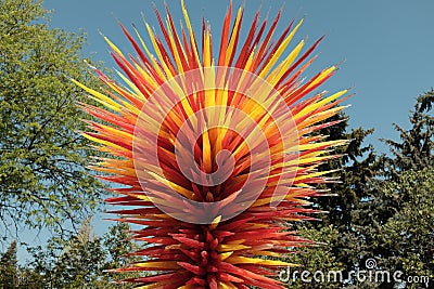 Dale Chihuly Glass Sculpture Editorial Stock Photo