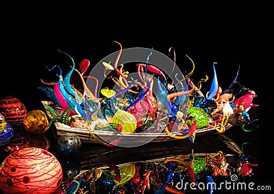 Dale Chihuly Seattle Glass Museum Art Installation Editorial Stock Photo