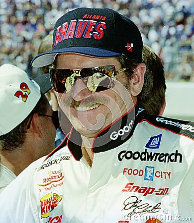 Dale Earnhardt Sr. at Charlotte Motor Speedway Editorial Stock Photo