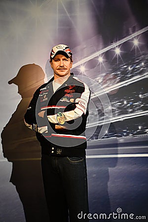 Dale Earnhardt Sr wax statue at Hollywood Wax Museum in Branson, Missouri Editorial Stock Photo