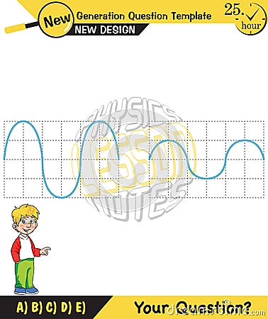 Physics, Wave mechanics, Diffraction, Wave train, next generation question template Stock Photo