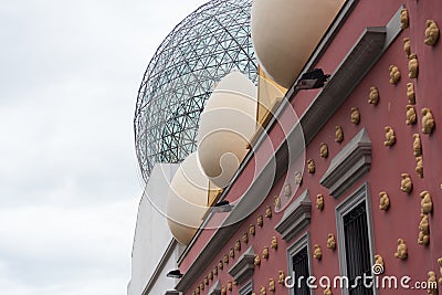Salvador Dali`s Museum in Figueres; Spain Editorial Stock Photo