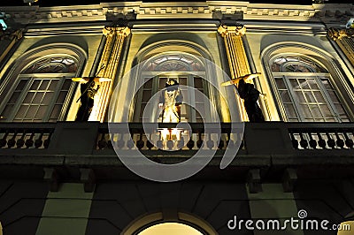 The Dali Theatre and Museum on August 9, 2009 in Figueres. Editorial Stock Photo