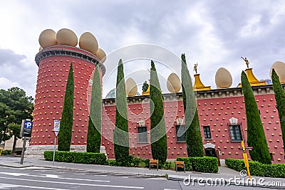 Dali Theatre and Museum, Figueras, Spain Editorial Stock Photo