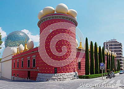 The Dali Theatre and Museum, Figueres, Spain Editorial Stock Photo