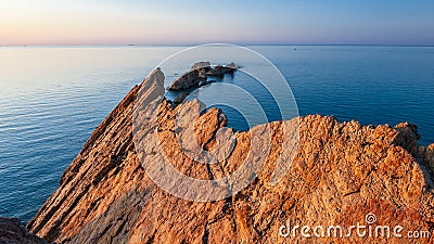 The Dalian`s most beautiful coastline Stock Photo