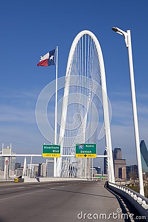 Dallas Bridge Editorial Stock Photo