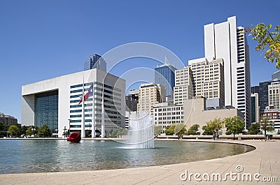 Dallas city hall Stock Photo