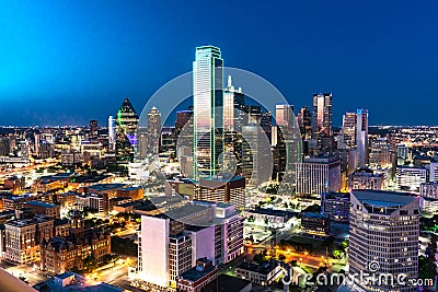 Dallas City Skyline Stock Photo