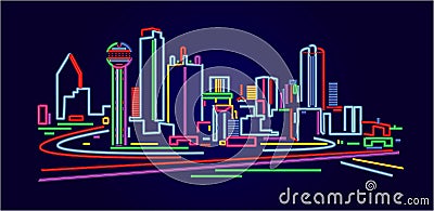 Dallas Texas skyline Stock Photo