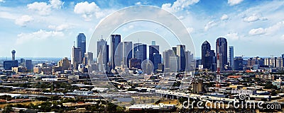 Dallas Texas Skyline Stock Photo