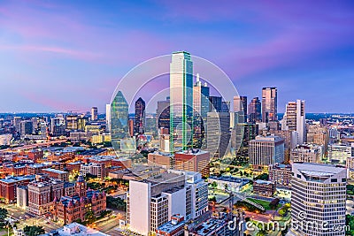 Dallas Texas Skyline Stock Photo