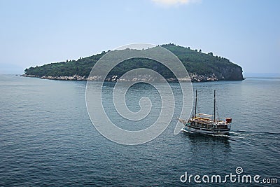 Dalmatian coast. lokrum island. Dubrovnik. Croatia Stock Photo