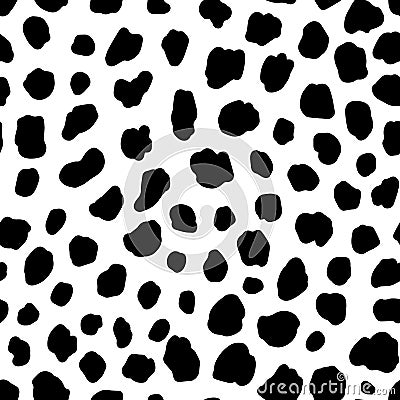 Dalmatian dog seamless pattern Vector Illustration