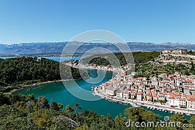 Dalmatian fisherman town of Novigrad Stock Photo