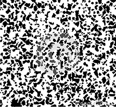 Dalmatian Mud Texture Vector Blot. Paint Pattern. White Animal Splash. Giraffe Inkblot Monochrome Ink. Seamless Dog Background. Vector Illustration