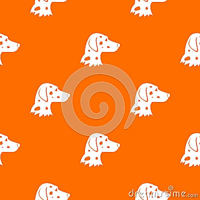 Dalmatians dog pattern seamless Vector Illustration