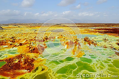 Dalol volcanic activity Stock Photo