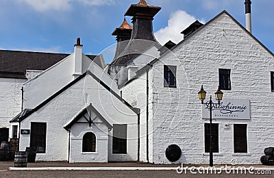 Dalwhinnie Distillery- front view - I - Scotland Editorial Stock Photo
